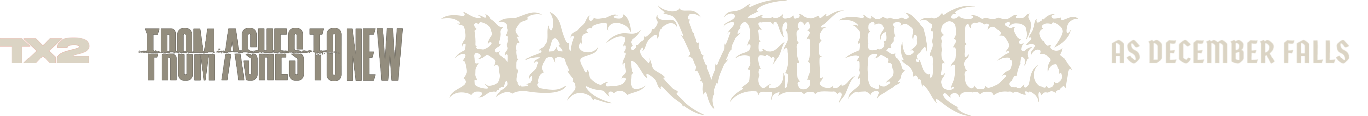 From Ashes To New - Black Veil Brides - TX2 - As December Falls